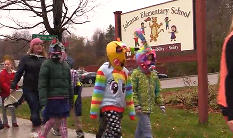 Johnson Elementary School Mask Parade