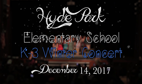 Hyde Park Elementary School Winter Concert, 2017