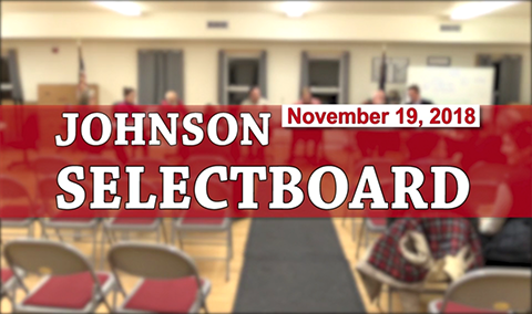Johnson Selectboard, 11/19/18