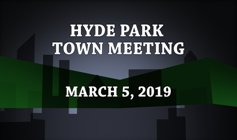 Hyde Park Town Meeting, 2019