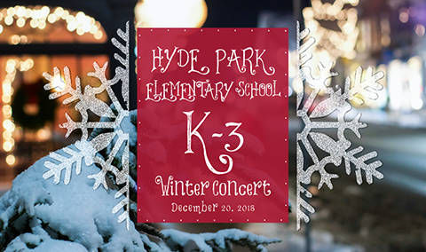 Hyde Park Elementary School K-3 Holiday Concert, 2018