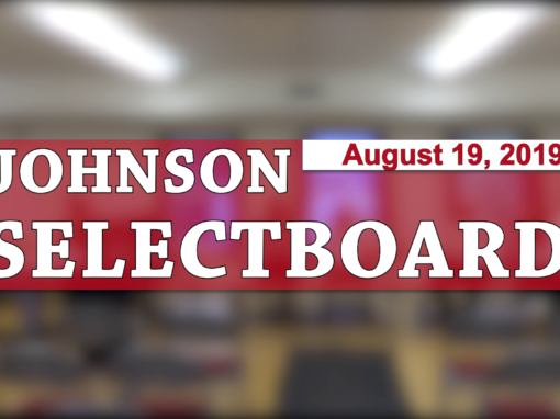 Johnson Selectboard, 8/19/2019