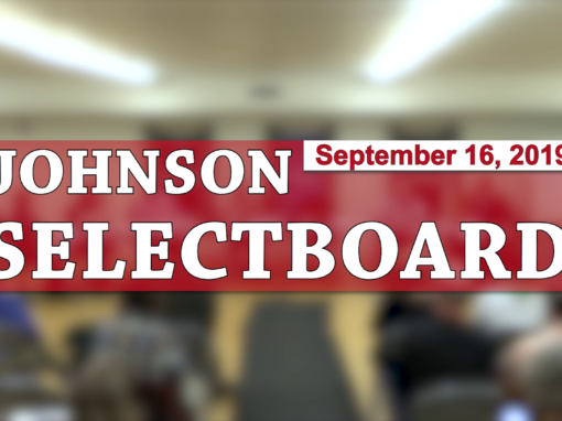 Johnson Selectboard, 9/16/19