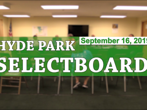 Hyde Park Selectboard, 9/16/19