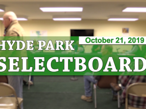 Hyde Park Selectboard, 10/21/19