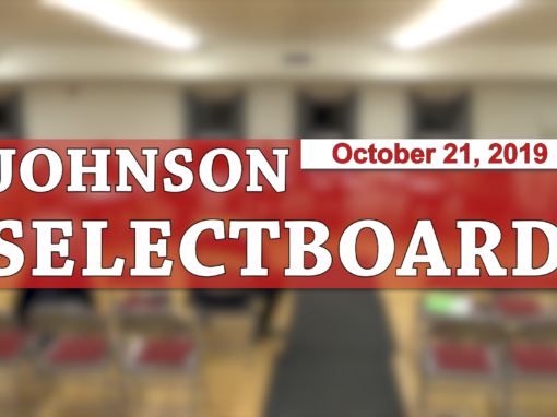 Johnson Selectboard, 10/21/19