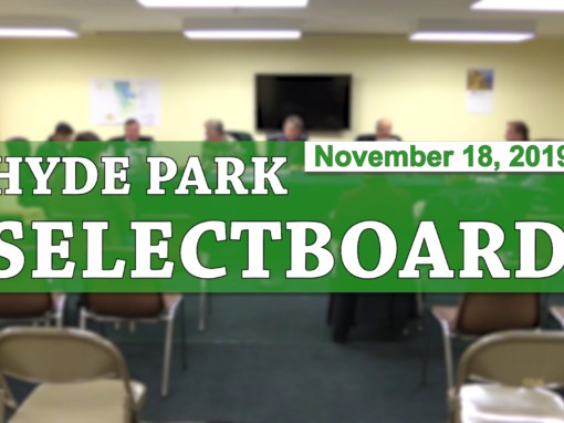 Hyde Park Selectboard, 11/18/19