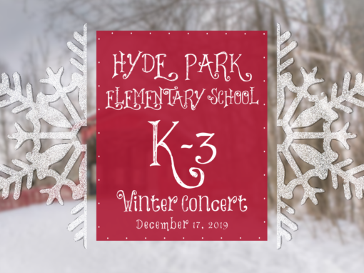 Hyde Park Elementary School Winter Concert, 2019