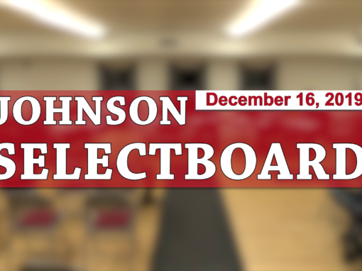 Johnson Selectboard, 12/16/19