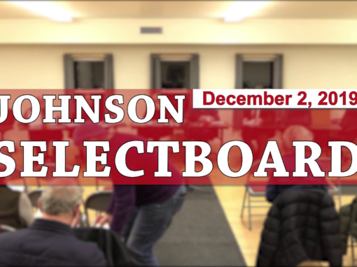 Johnson Selectboard, 12/2/19