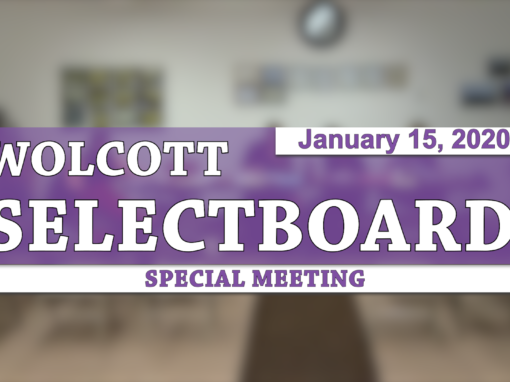 Wolcott Selectboard, 1/15/20