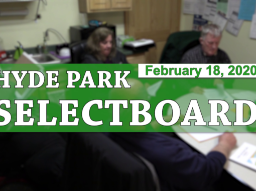 Hyde Park Selectboard, 2/18/20