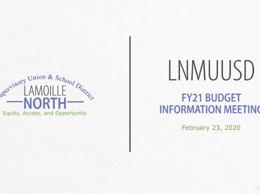 LNMUUSD Budget Information Meeting, 2/24/20