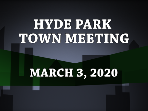 Hyde Park Town Meeting, 2020