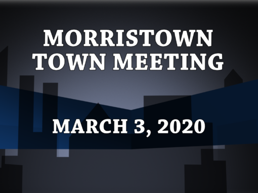 Morristown Town Meeting, 2020