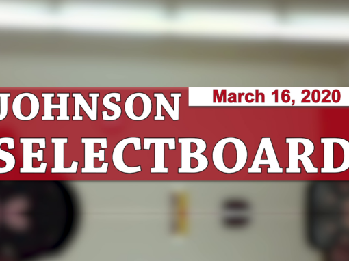 Johnson Selectboard, 3/16/20