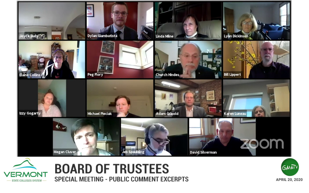 VSCS Board of Trustees – Random Sample of Public Comments, 4/20/20
