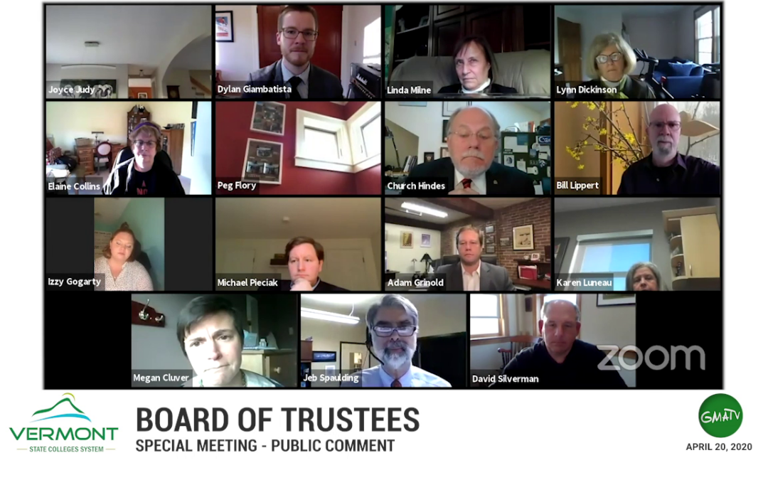 VSCS Board of Trustees Special Meeting – Public Comments, 4/20/20