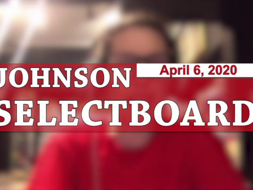 Johnson Selectboard, 4/6/20