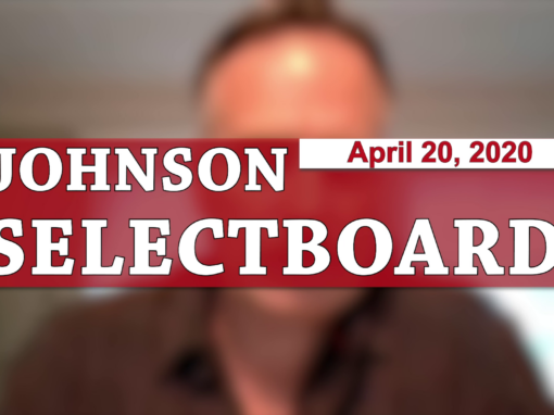 Johnson Selectboard, 4/20/20