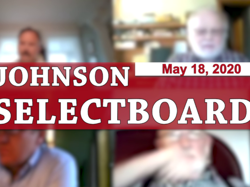 Johnson Selectboard, 5/18/20