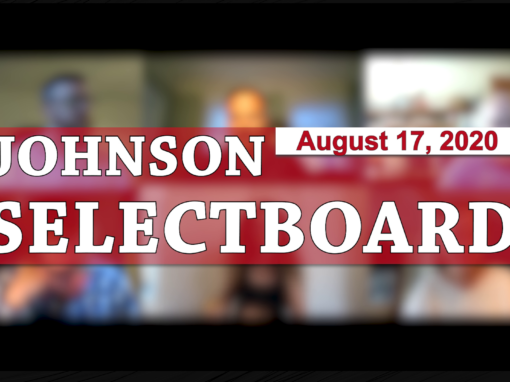 Johnson Selectboard, 8/17/20