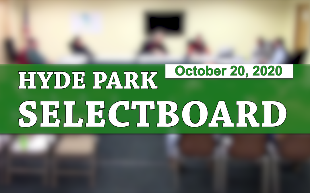 Hyde Park Selectboard, 10/20/20