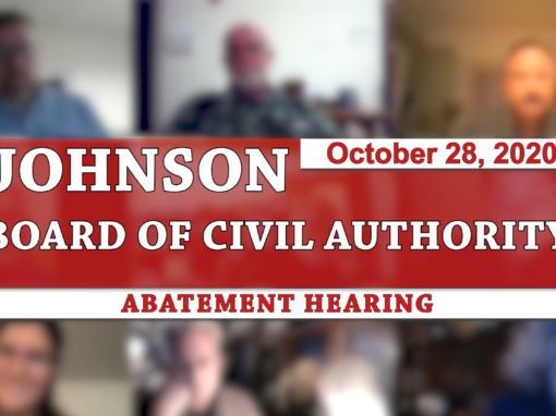 Johnson Board of Civil Authority 10/28/20