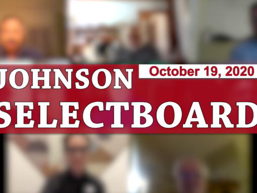 Johnson Selectboard, 10/19/20
