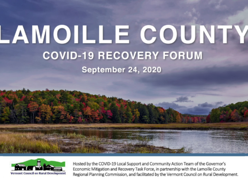 Lamoille County Virtual Forum: from Recovery to Renewal and Resilience 9/24/20