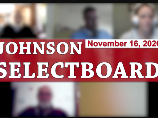 Johnson Selectboard, 11/16/20