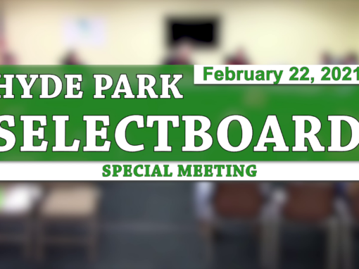 Hyde Park Special Selectboard 2/22/21