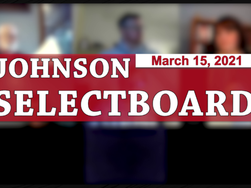 Johnson Selectboard 3/15/21
