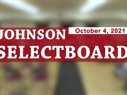 Johnson Selectboard 10/4/21